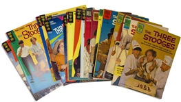Lot of 58 Comic Books From Moe Howard's Collection -- Includes 7 The Little Stooges Comics, Three Stooges #1 from 1949 & 3-D Comic -- Condition Ranges From Very Good to Near Fine